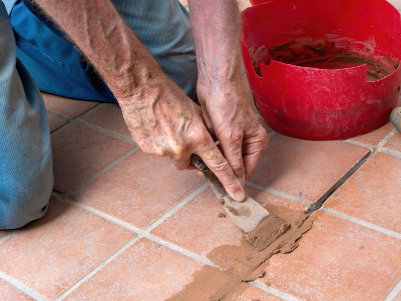 Outdoor Tile Repairs in Summer